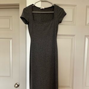 Square neck bodycon dress
